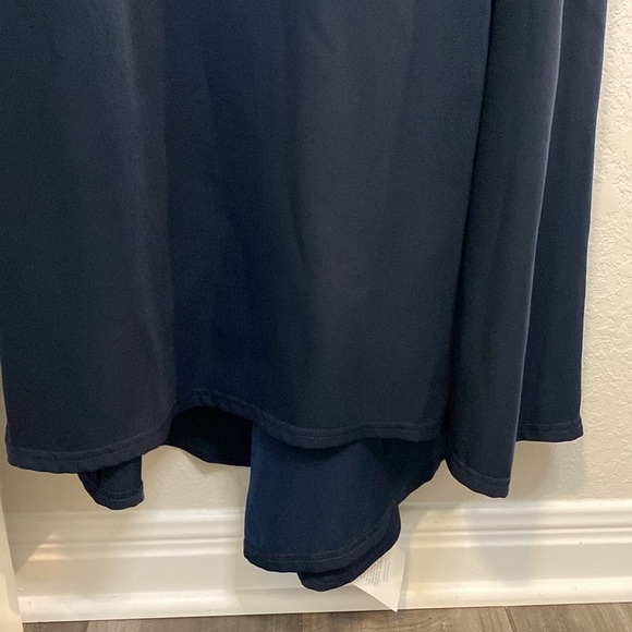 Tadashi Shoji Navy/Gold Sleeveless Gown - Size 6 - Picture 4 of 12